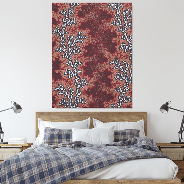 modern abustak canvas print (Insitu(Bedroom))
