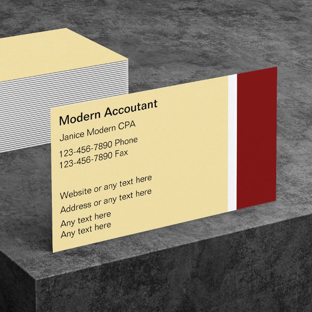 Modern Accountant Business Cards (Creator Uploaded)