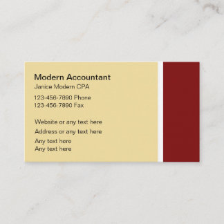 Modern Accountant Business Cards
