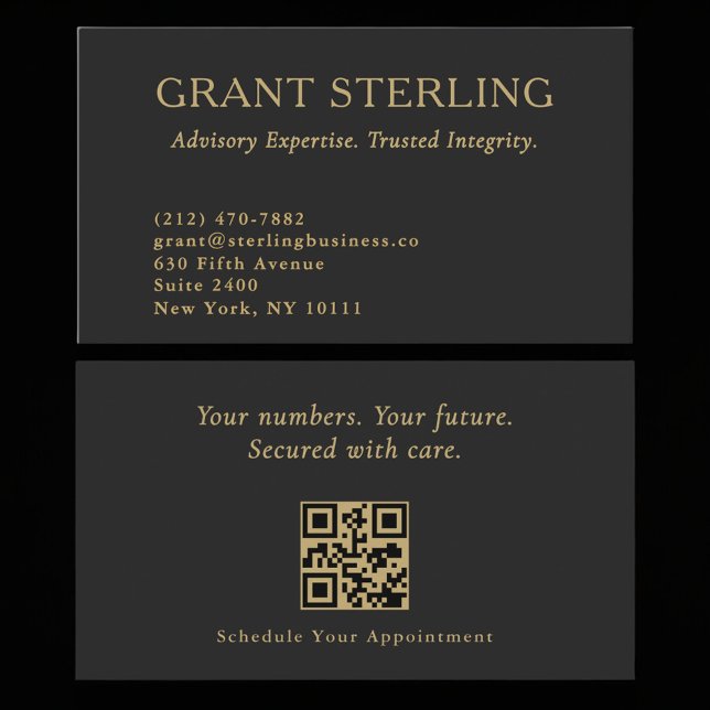 Modern Accountant CPA Professional QR Code Business Card (Creator Uploaded)