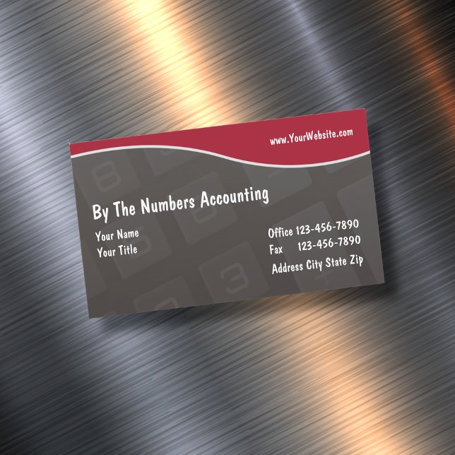 Modern Accountant Magnetic Business Card (Creator Uploaded)