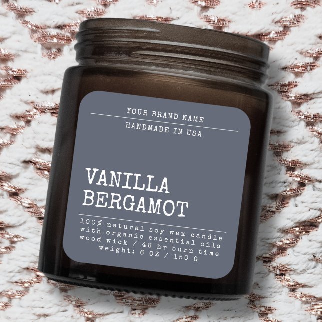 Modern add your brand candle label template (Creator Uploaded)