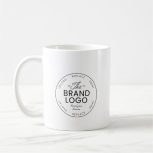 Modern Add Your Brand Logo Design Coffee Mug