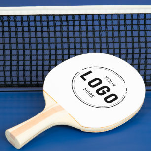 Modern Add Your Logo Business Company Branded Ping Pong Paddle