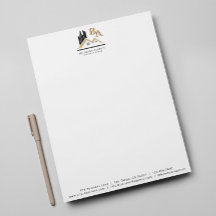Modern Add Your Own Logo Professional Black Gold