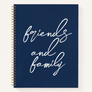 Modern Address Book Wide Ruled Notebook