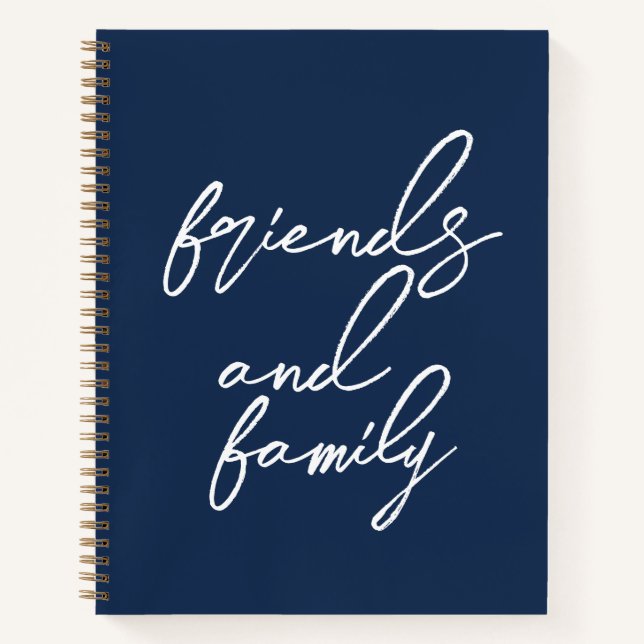 Modern Address Book Wide Ruled Notebook (Front)