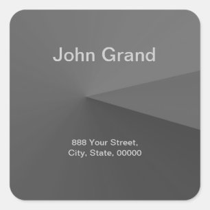 Modern Address Label Square Sticker