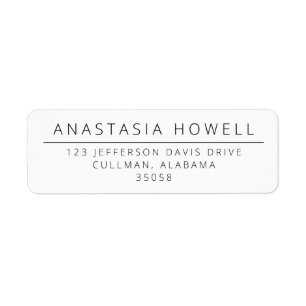 Modern Address Labels