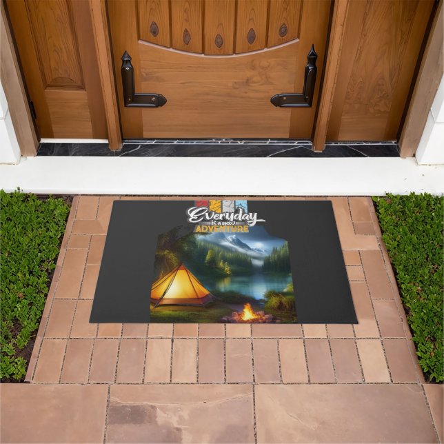 Modern Adventure Camping and Travelling Doormat (Outdoor)