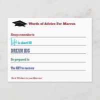 Modern Advice Wishes Party Graduation