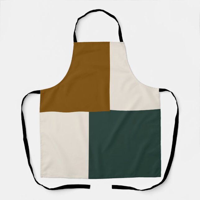 Modern Aesthetic Abstract Colour Block Apron (Front)