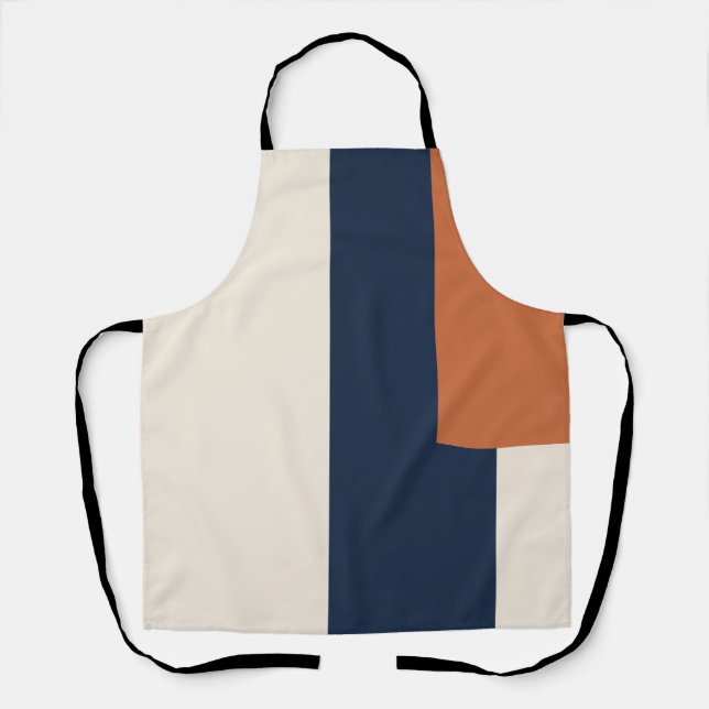 Modern Aesthetic Abstract Colour Block Apron (Front)