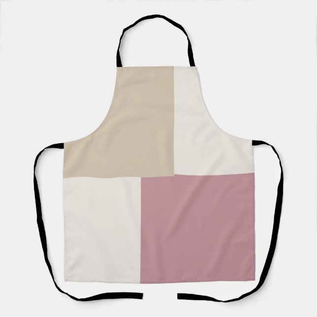 Modern Aesthetic Abstract Colour Block Apron (Front)