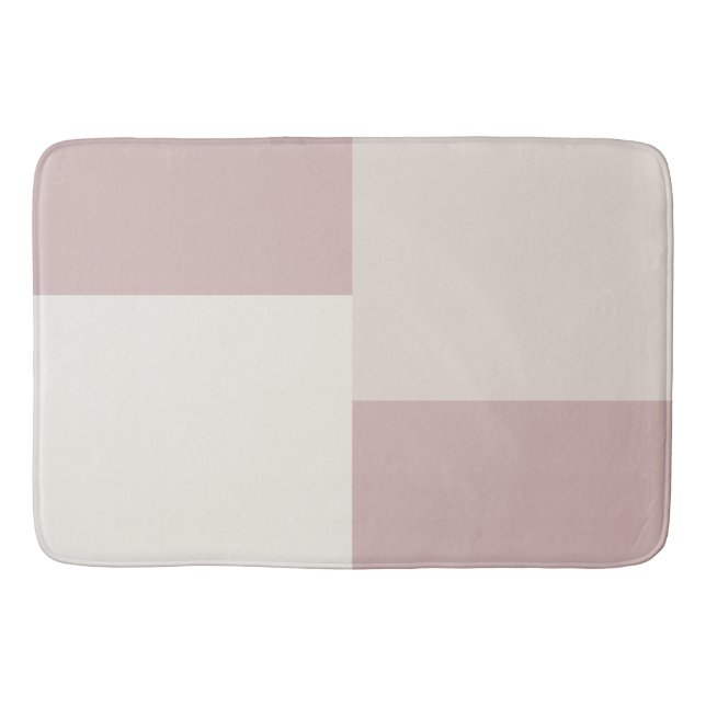 Modern Aesthetic Abstract Colour Block Bath Mat (Front)