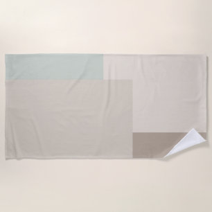 Modern Aesthetic Abstract Colour Block Beach Towel