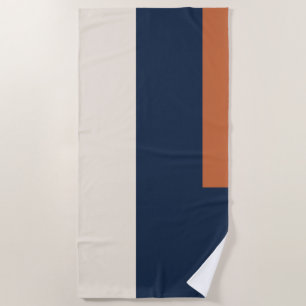 Modern Aesthetic Abstract Colour Block Beach Towel
