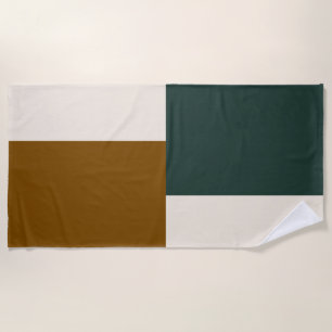 Modern Aesthetic Abstract Colour Block Beach Towel