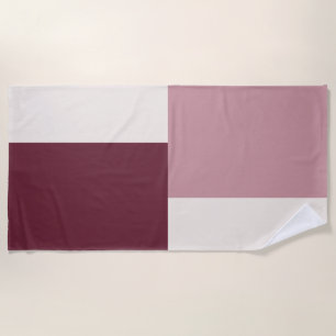 Modern Aesthetic Abstract Colour Block Beach Towel