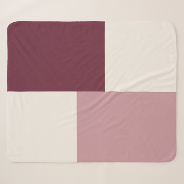 Modern Aesthetic Abstract Colour Block Blanket (Front (Horizontal))
