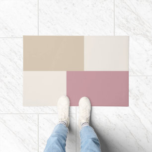 Modern Aesthetic Abstract Colour Block Door Mat