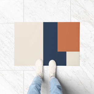 Modern Aesthetic Abstract Colour Block Door Mat