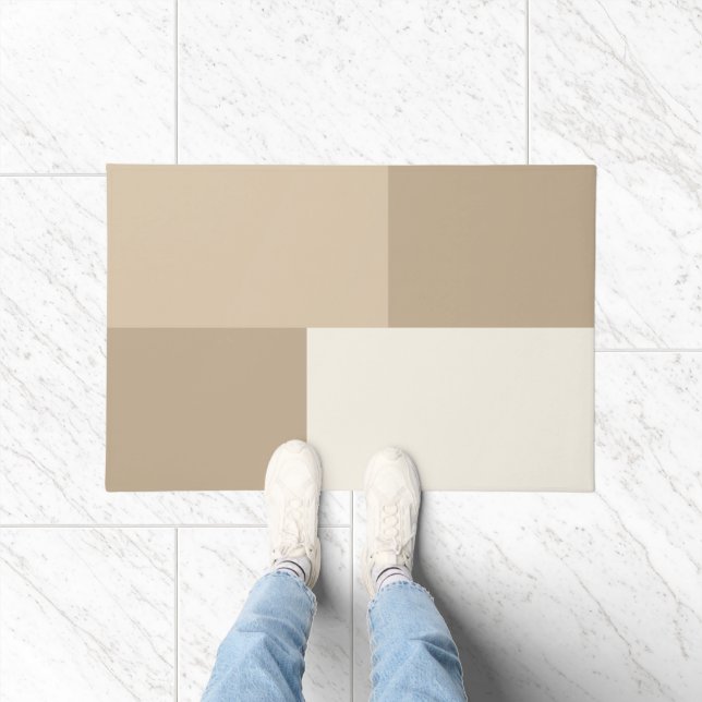 Modern Aesthetic Abstract Colour Block Door Mat (Indoor)