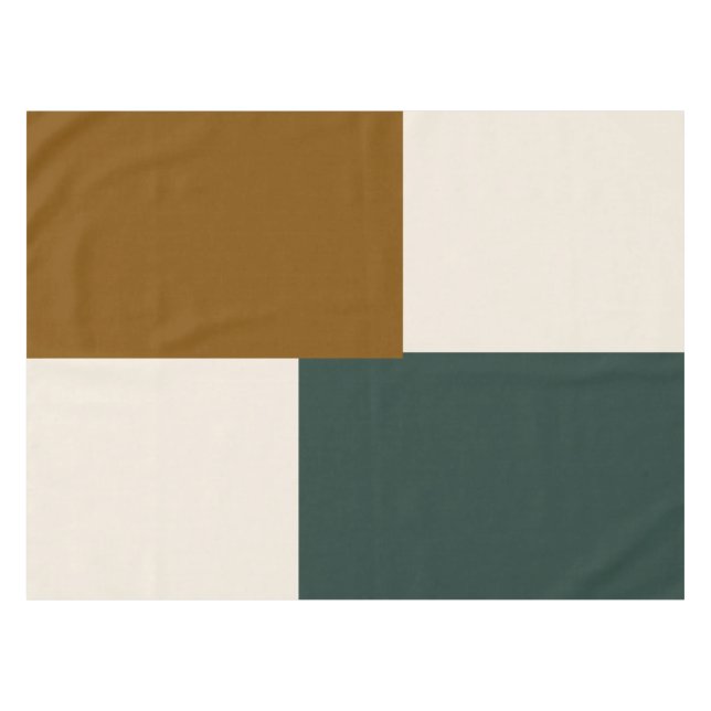 Modern Aesthetic Abstract Colour Block Tablecloth (Front (Horizontal))