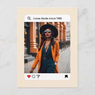 Modern Aesthetic photo instagram stylish Postcard