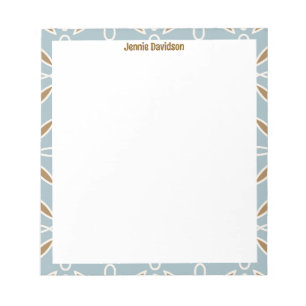 Modern Aesthetic Typography with Stylish Border Notepad