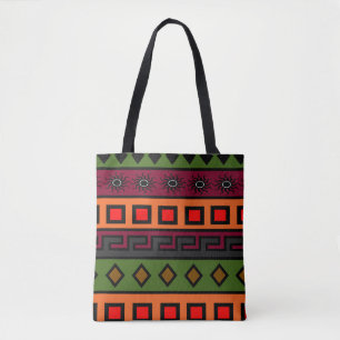 modern African coloured pattern Tote Bag