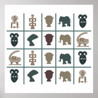 Modern African motifs and symbol art
