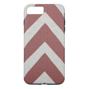Modern African Print red arrows linen look Case-Mate iPhone Case