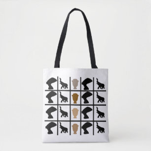 Modern African symbol and motifs pattern Tote Bag