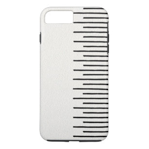 Modern African Tribal Lines White Leather Look Case-Mate iPhone Case