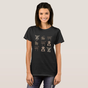 Modern African tribal symbol and ornaments art T-Shirt