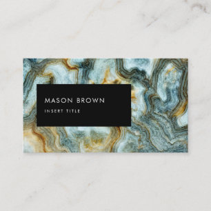 Modern Agate Business Card