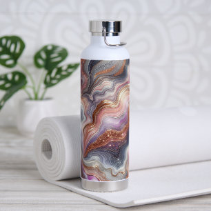 Modern Agate Style Water Bottle