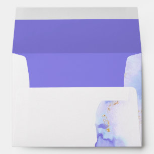 Modern Alexandrite Watercolor Agate JustCards™ Envelope