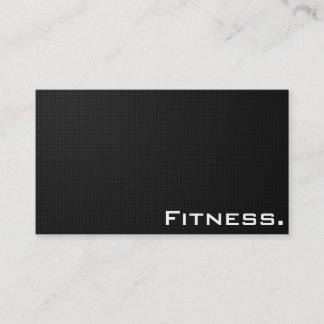 Modern All Black Texture - Fitness Business Card
