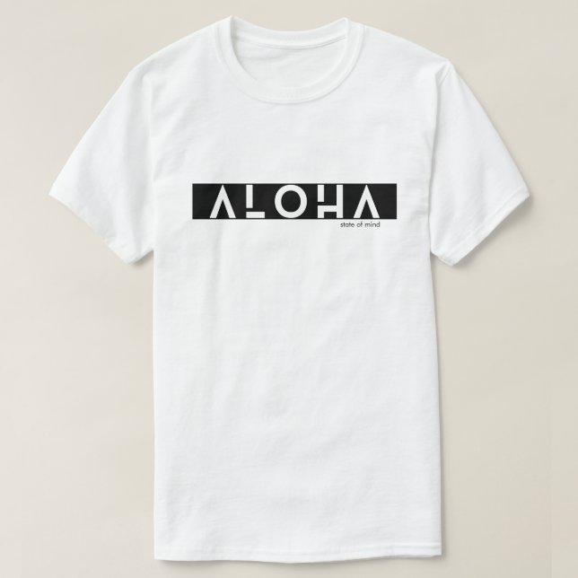 Modern ALOHA State of Mind Unisex Everyday Tee (Design Front)