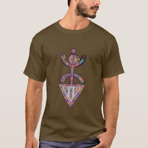 Modern Amazigh Yaz Symbol – Vibrant Tribal T-shirt