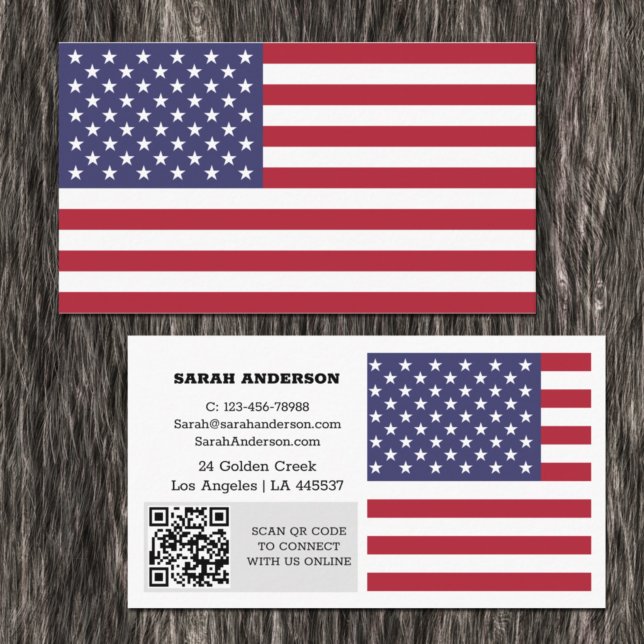 Modern America, Business Card, American Flag / USA Business Card (Creator Uploaded)
