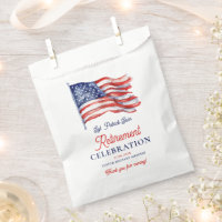 Modern American Flag 4th of July Army Retirement
