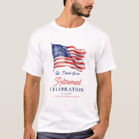 Modern American Flag 4th of July Army Retirement 