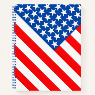 Modern American Flag Notebook