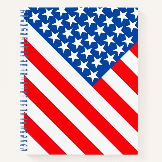 Modern American Flag Notebook (Front)
