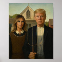 Modern American Gothic - Trump & Melania Parody