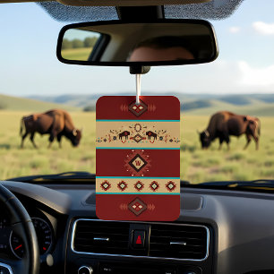Modern American Native Influenced Pattern Monogram Car Air Freshener