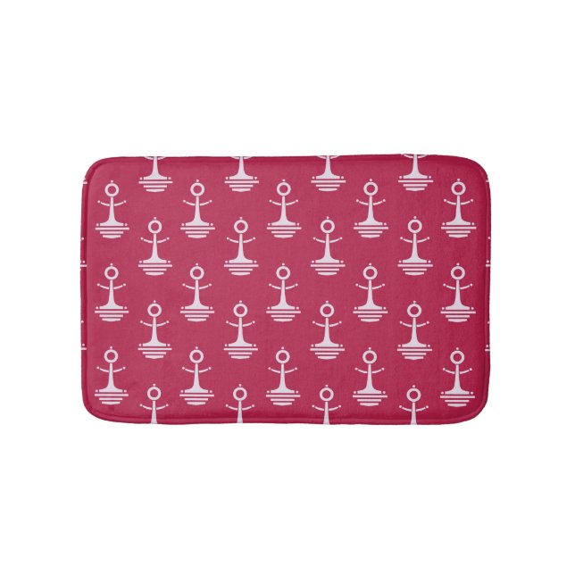 Modern Anchors Pattern Bath Mat (Front)